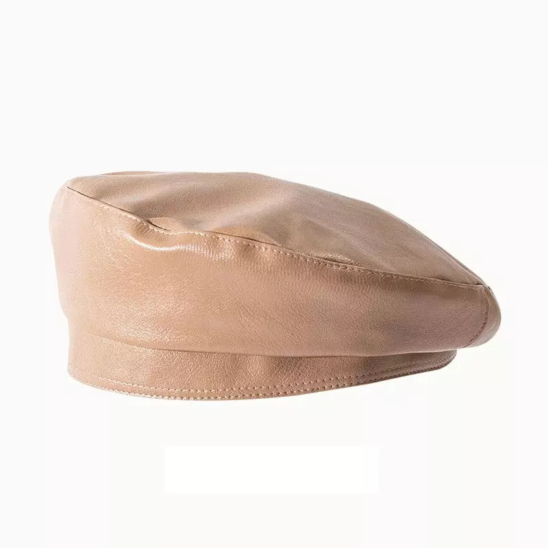 Crupet Vintage Leather Beret