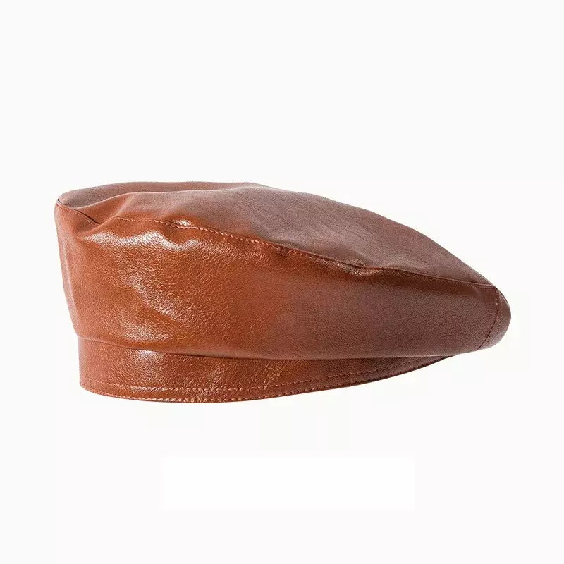 Crupet Vintage Leather Beret