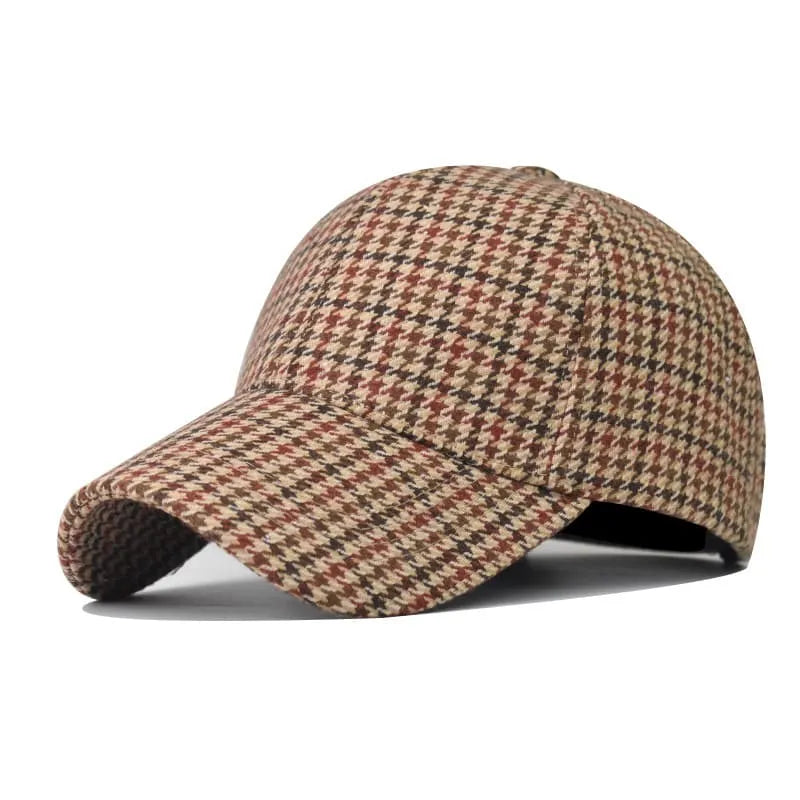 Lincoln Houndstooth Baseball Cap